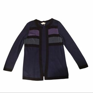 Misook dark blue sweater cardigan